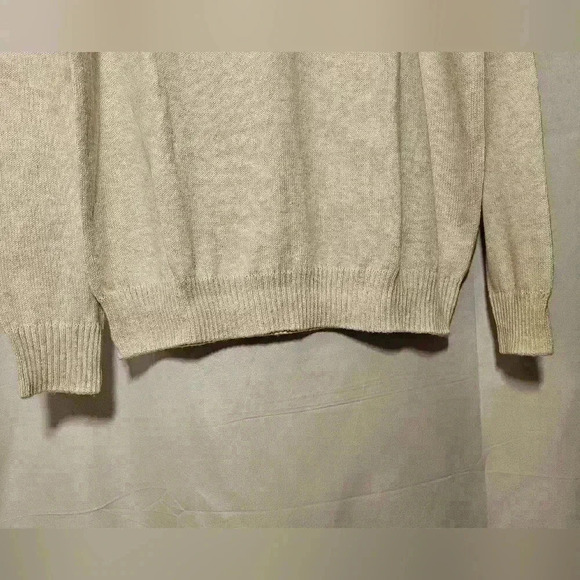 Croft & Barrow Mens Extra Soft Cream Crew Neck Sweater Size Large NWT - Picture 5 of 8